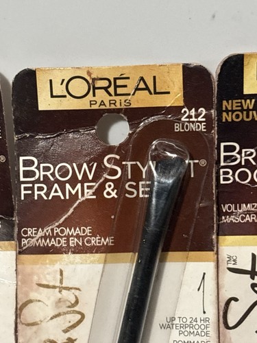 2x L'Oreal Brow Stylist Boost Set Brow Mascaras #490 Dark Brunette + Frame 212 - Picture 3 of 6