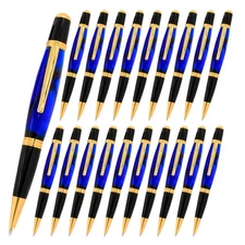 Viceroy Pen Kit, Gold and Black Chrome Finish, 20 Pack, Legacy Woodturning