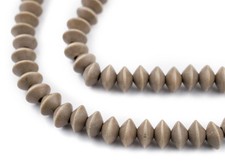 Brown Bicone Natural Wood Beads 5x8mm 16 Inch Strand