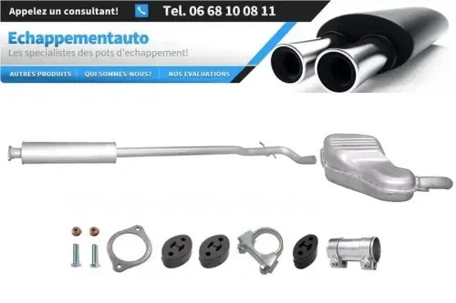 Échappement Volvo S60 I 2.4 D5 2003-2006 éliminant les fumées et bruits de fuite