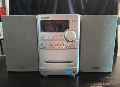SONY CMT-NEZ3 Micro Hi-FI CD Cassette AM FM System WORKS *Free Shipping*