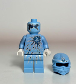 LEGO Ninjago Zane NRG Minifigure 9590 Hairline Crack njo0069