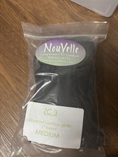 NouVelle Zippered Contour Girdle 2  Band Medium Black