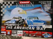 Carrera Evolution The American Way Race Track With 2 Cars 