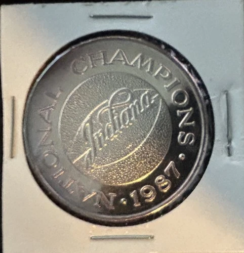 Indiana National Championship 1987 Knight Alford silver bullion 1 oz Coin