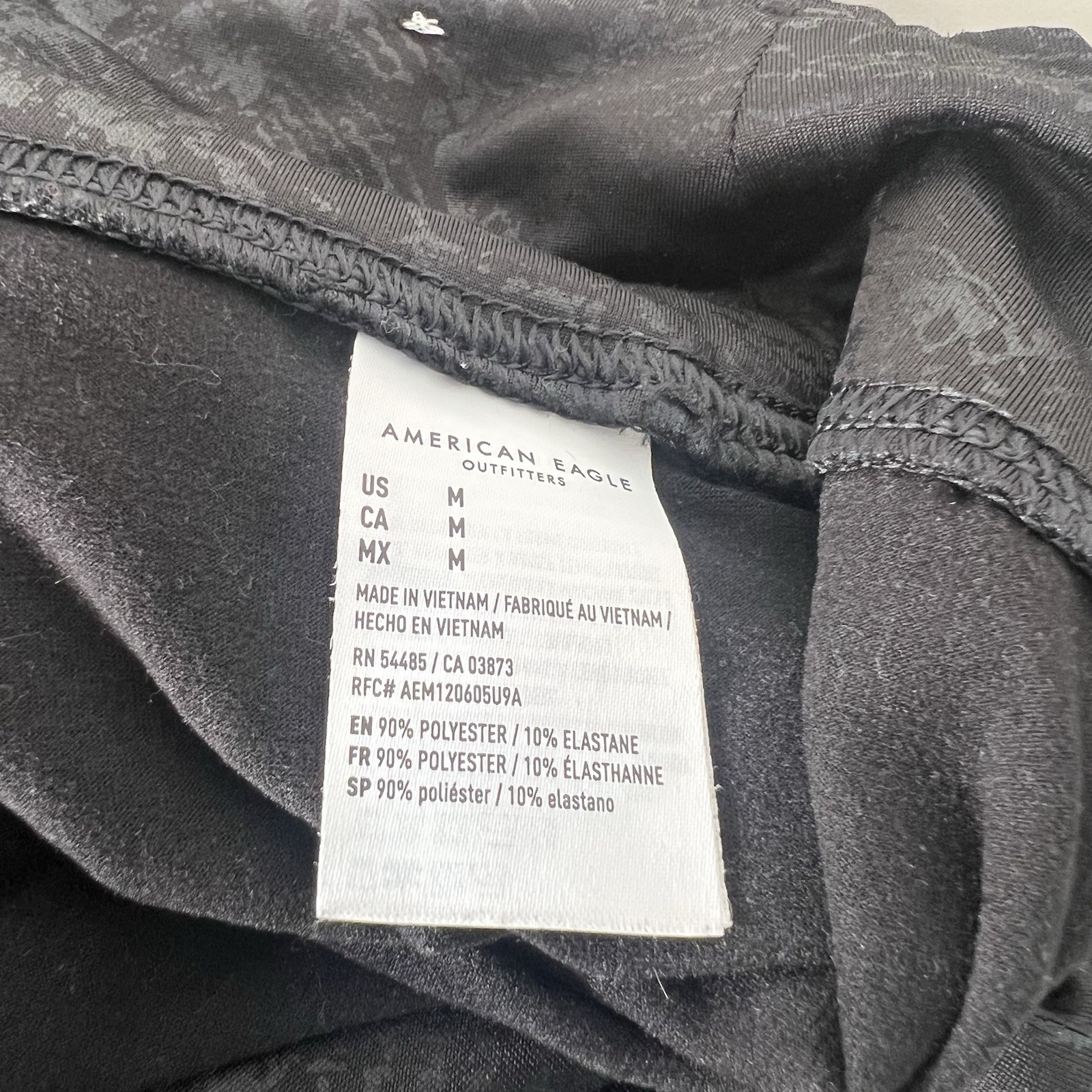 American Eagle Bike Shorts Black Python Print Siz… - image 5