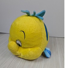 Disney Flounder Plush 10" Yellow Blue Little Mermaid Stuffed Animal Toy