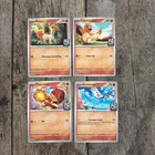 Indonesia Promo Gyukaku Stamp Charmander Scorbunny Ponyta Charcadet 089-092/M-P
