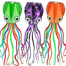 Octopus Kite 3 Pack, Kites for Kids Easy To Fly, Kites for Adults, Kites for ...