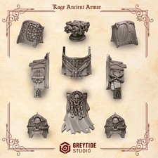 Crimson Lords Rage Ancient Upgrade Bits  16K Resin 3D Printed Greytide 