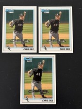 2010 Bowman Chris Sale RC Rookie #BDPP92 Lot Of 3 Chicago White Sox Cy Young
