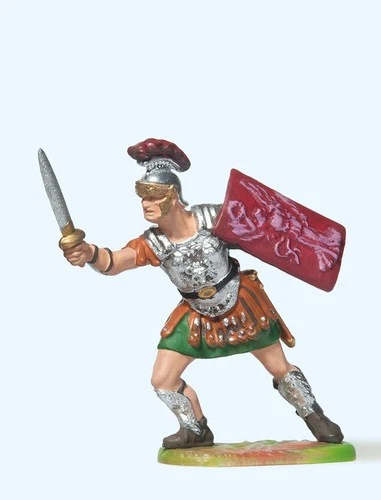 50213 Large Track G/LGB Elastolin Preiser Romans, with Sword, Scale 1:25 Accessories