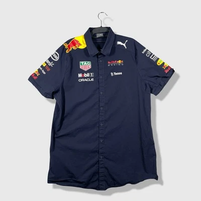 Puma Red Bull Racing Team Shirt Mens XL Navy Blue Formula 1 F1 Racing Sporty - Image 1 of 4