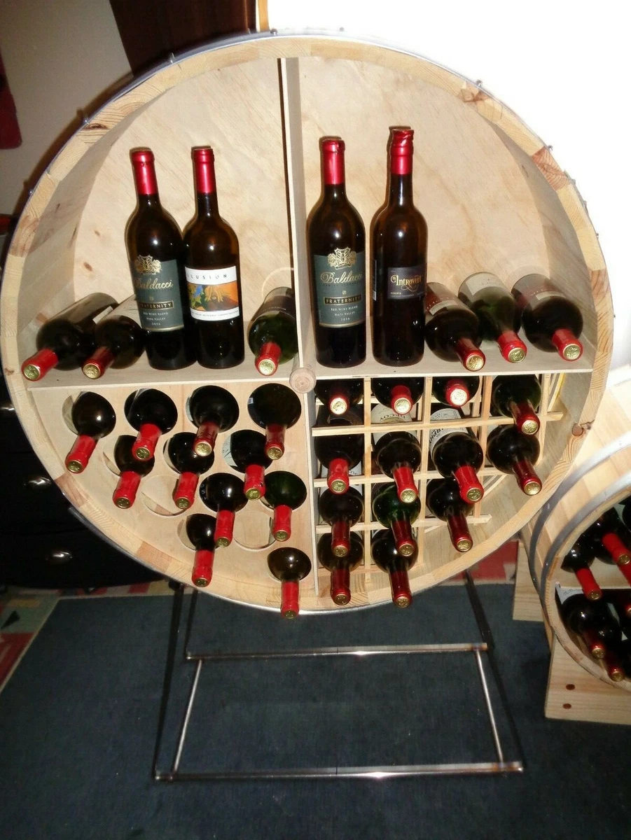 Wine rack made out of wine barrels sale