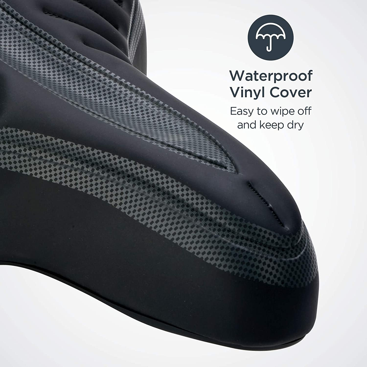 Schwinn Comfort Bike Seat, Bicycle Seat Replacement for Men and Women