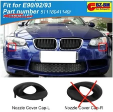 Front Left Bumper Headlight Washer Nozzle Cover Cap for BMW M3 08-13 51118041149
