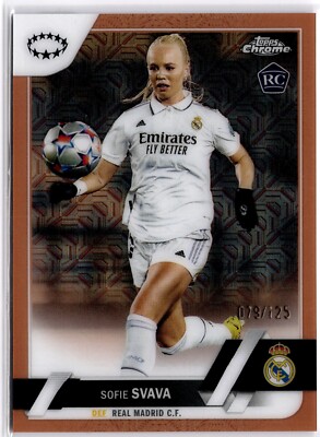 Sofie Svava 2022-23 Topps Chrome Women's Rose Gold Refractor #19 Madrid #079/125