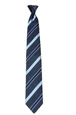 Men's Stripe Clip On Pre-made Necktie Business Weddings Formals Party - NWT