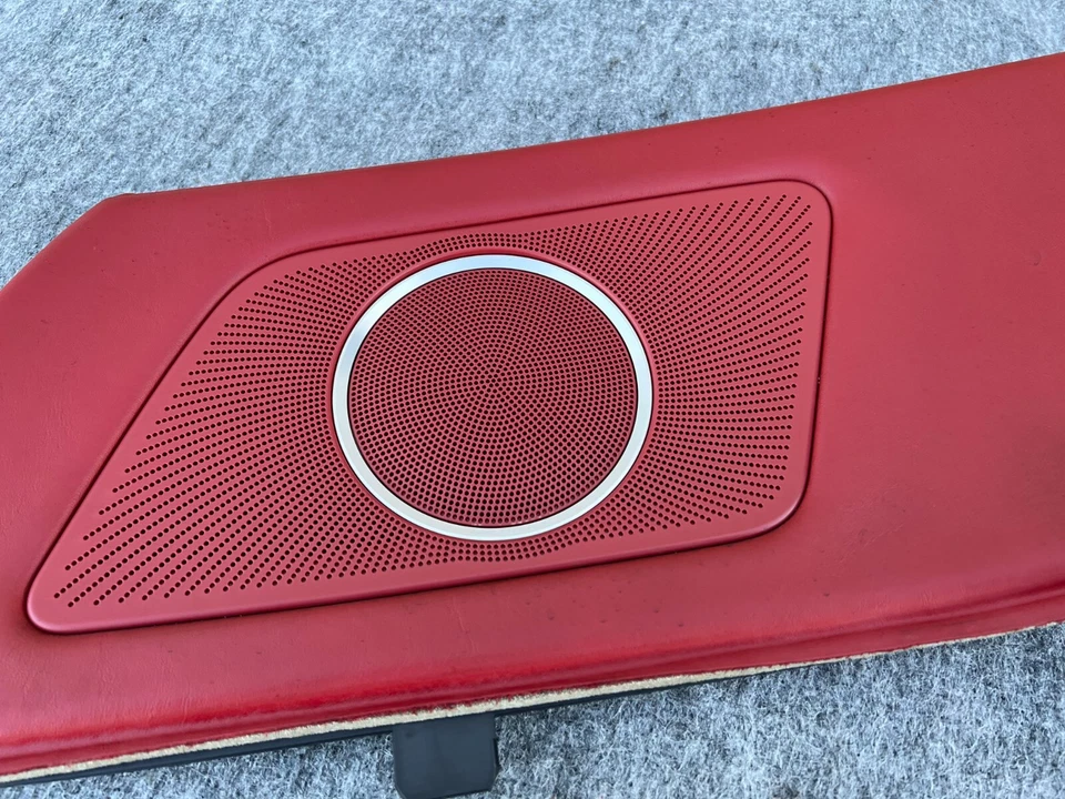 PANEL DE PUERTA TRASERA DERECHA CONVERTIBLE TAPICERÍA DE CUERO ROJO OEM 27K 13-17 AUDI A5 S5 RS5 Foto 4 de 4