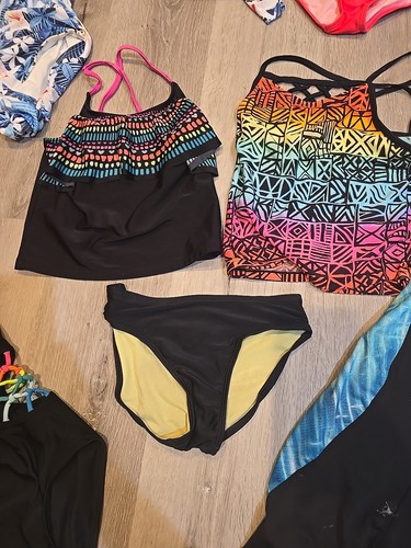 Girls Swimsuit Set Rashguard Size 7/8 - Picture 6 of 8