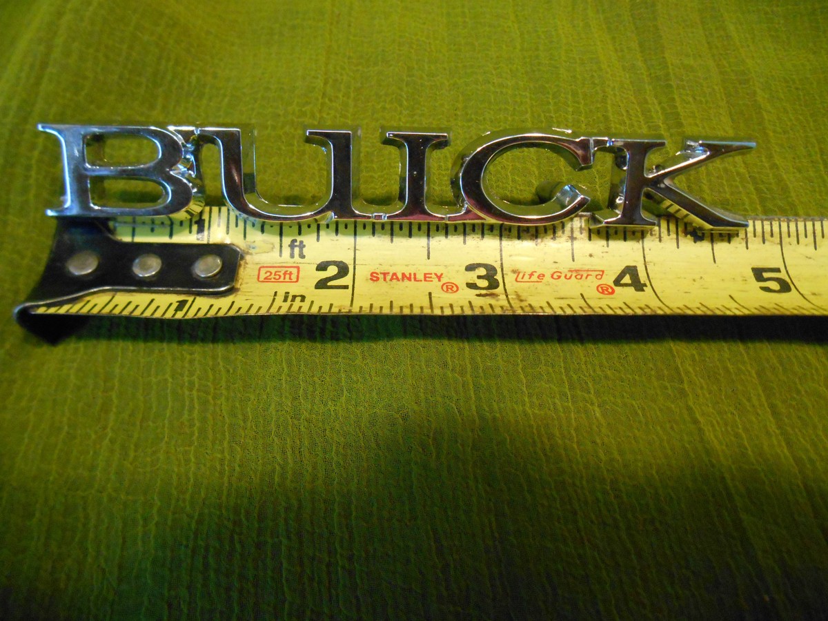 NOS 71 72 Buick Riviera 9000 E Series Script Name Plate Grille
