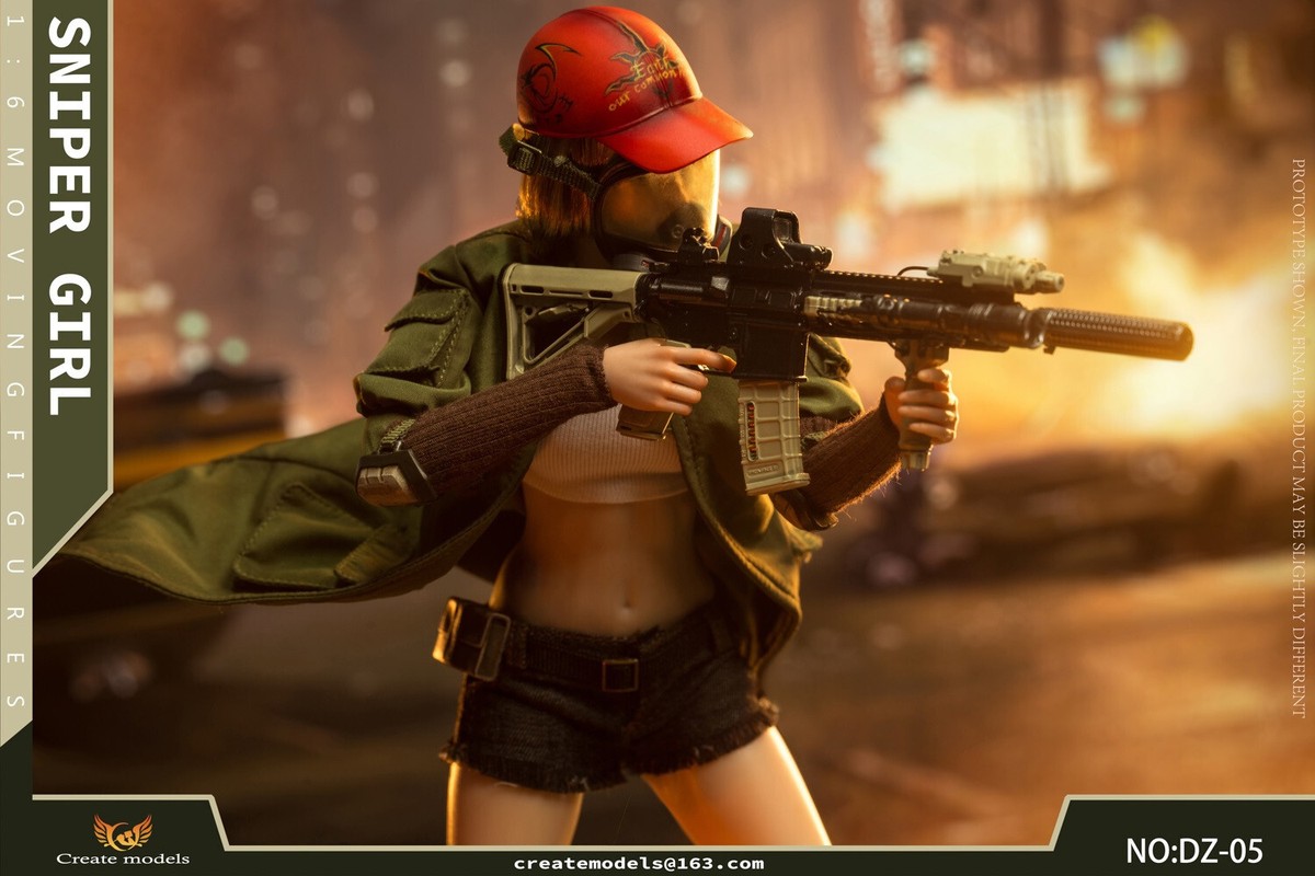 その他 Createmodels Sniper Girl - Songbird 1/6 Create Models 1:6 Sniper Girl Songbird Female Action Figure