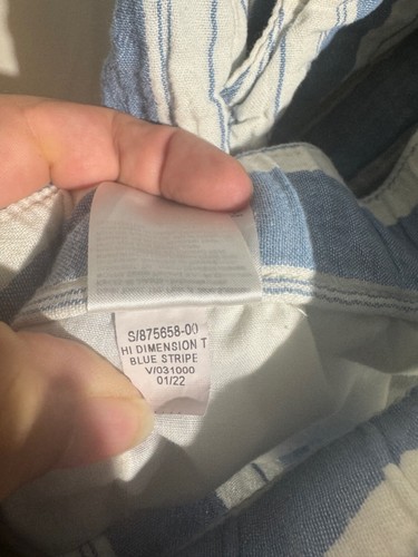 Old Navy Womens Shorts Blue Striped Hi Dimension 100% Cotton Size XXL - Picture 6 of 13