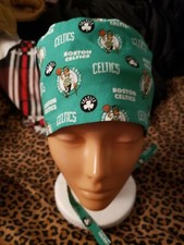 BOSTON CELTICS     HANDMADE SURGICAL SCRUB CAPS