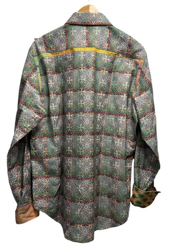 Robert Graham Limited Edition Mens Sz XL Classic Fit Geometric Embroidered Shirt - Picture 4 of 6