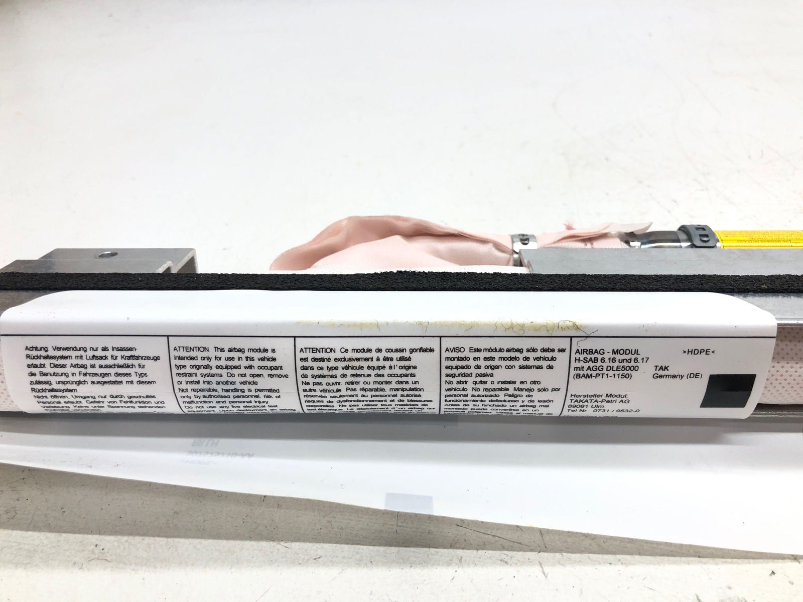 2011 ASTON MARTIN RAPIDE LEFT REAR DOOR CURTAIN AIRBAG AD43-B14K158-BC OEM