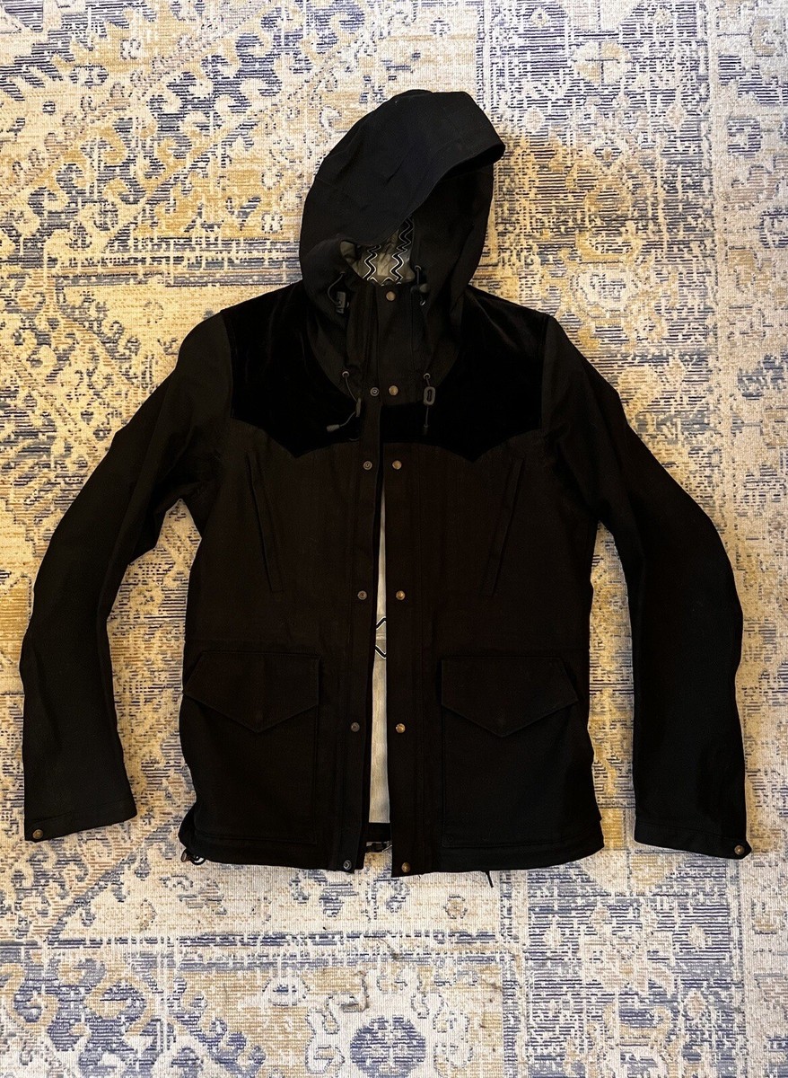 Visvim Nomad 3L Gore-Tex Jacket Shell Mens SZ 1 Small Black Visvim Nomad 3L Gore-Tex Jacket Shell Mens SZ 1 Small Black