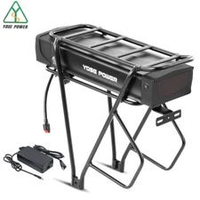Rear Rack Ebike Battery 48V 20.8Ah with Black Carrier for 0-1500W Electric Bike