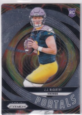 Panini 2024 Prizm NFL No. 7 J.J. McCarthy Rookie Portals