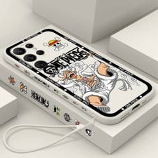 Funda para Samsung Galaxy S23 Ultra plus One Piece Anime Luffy Gear 5 Funda Líquida
