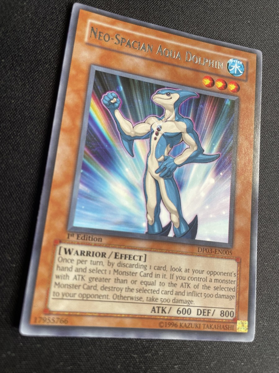 Yugioh! Neo-Spacian Aqua Dolphin - DP03-EN005- Common - 1st Edition Lightly  Used | eBay