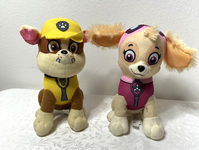 Paw Patrol Skye & Rubble set of 2 - 8'' Stuffed Animal Plush
