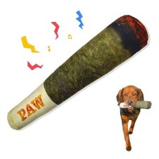 "Funny Interactive Cigar Design Plush Squeaky Dog Toys - Chew  Teeth Grinding F