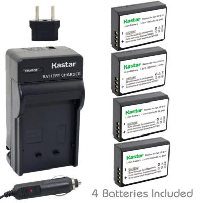  LP-E10 Battery & Regular Charger for Canon EOS 1100D, 1200D, 1300D, Kiss X50