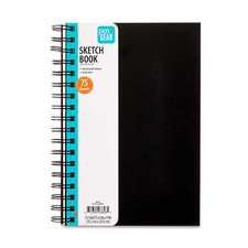 SKETCH DRAWING PAD 9" X 6" Spiral Bound 75 Sheets Acid Free Premium Paper