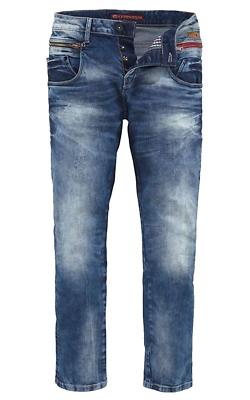 Cipo & Baxx mens zip jeans denim trousers distressed look size W30 / L32