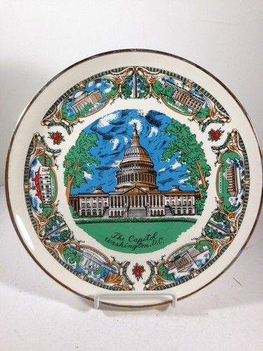 Fanion Feutre Vintage – Souvenir De Washington D.C. – Objet Modifié