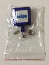 Drager/ Draeger Retracting Card/Badge Reel BLUE, 3 Feet Extraction - Brand New