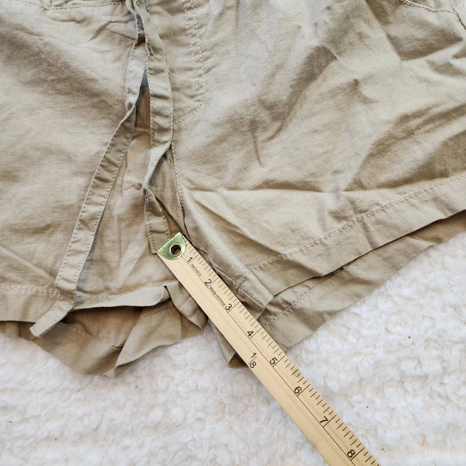 Corbata ligera Route 66 de lino 8 pantalones cortos caqui playa vacaciones verano Foto 3 de 4