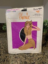 HTF 1960s/70s HIPPIES PHOENIX PANTY HOSE UNUSED 501 Young Black Medium/Tall