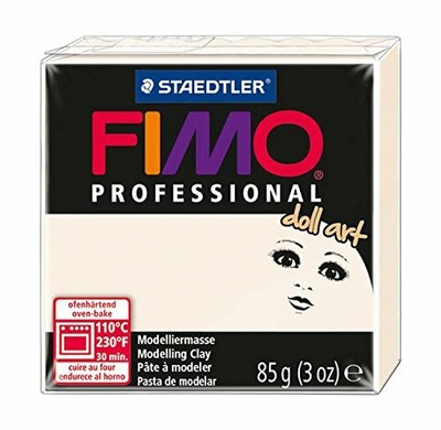 Staedtler fimo professional doll Art, пластика для изготовления кукол, уп. 85г, цвет: полупрозрачный фарфор (4007817803257)