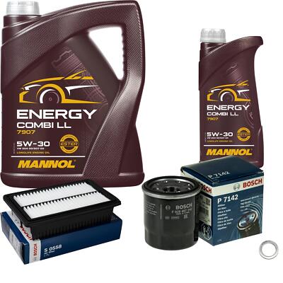 BOSCH Inspektionspaket 6 L MANNOL Energy Combi LL 5W-30 für Hyundai i20 Active