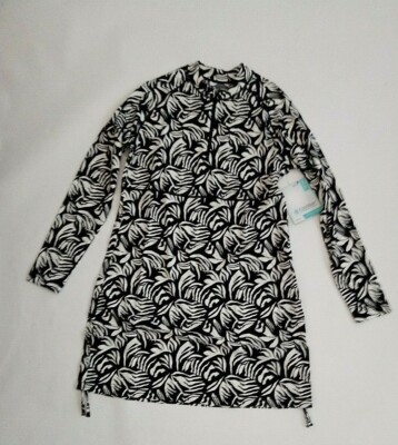 Coolibar UV Badeshirt Damen Zebra Print Gr. M (110523sh)
