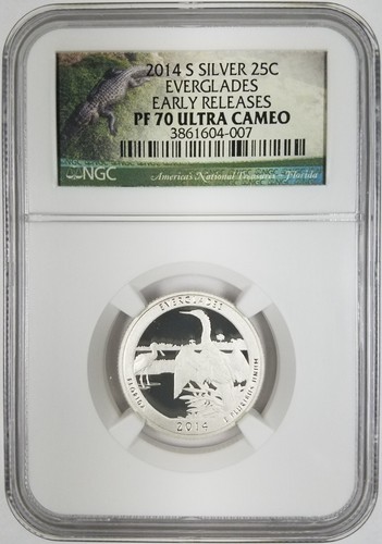 2014 S NGC Silver 25C National Treasures Quarter 5 Coin Set PF70 ~ EARLY RE. #2 - Picture 6 of 11