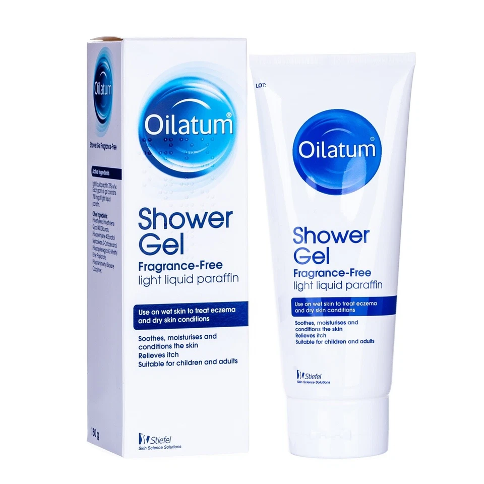 3 x 150ml Oilatum Shower Gel Fragrance Free for dry skin and eczema