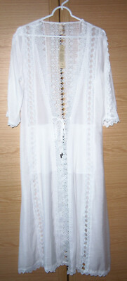 Elan International Kleid Gr. S Brustweite 45 cm Länge 128 cm Viskose Viscose